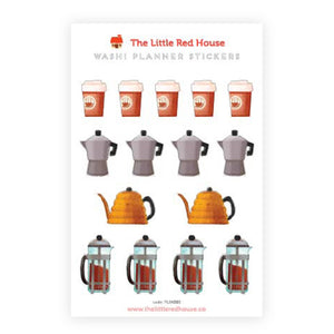 S1554  - The Little Red House - Coffee Planner Sticker
