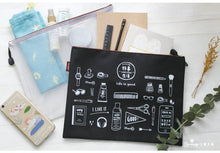Load image into Gallery viewer, Good Living Zipper Pouch - White
