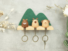Load image into Gallery viewer, Lucky Animals Key Rack &amp; Keychains (Wooden)