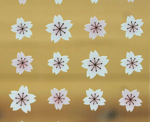 S1410 - White Cherry Blossom (Gold Foil)