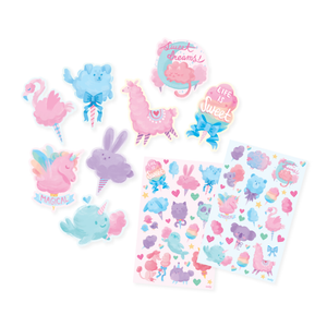 S1805 - OOLY - Fluffy Cotton Candy Scented Stickers