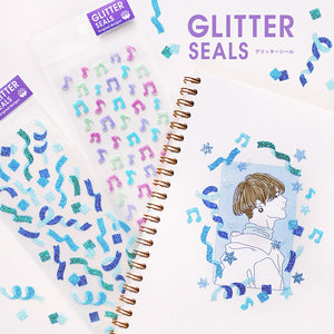 S1852 - Glittery Blue Ribbon