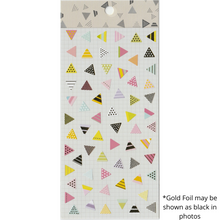 Load image into Gallery viewer, S1087 - Triangles Pink (Gold Foil)