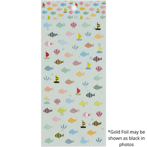 S1091 - Fish, Shells and Boats (Gold Foil)