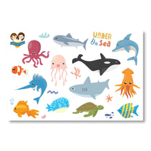 Load image into Gallery viewer, SRS1044 - Sea Animals Sticker Sheet