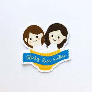 Sticky Rice Sisters Vinyl Sticker *waterproof