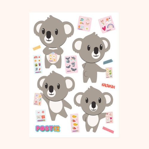 S2154 - Postix - Kameo the Koala Loves Stickers