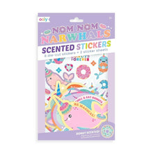 Load image into Gallery viewer, S1801 - OOLY - Nom Nom Narwhals Scented Stickers