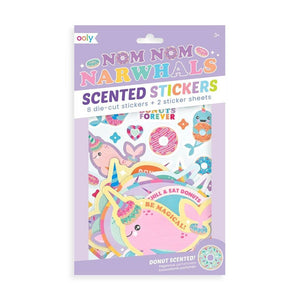 S1801 - OOLY - Nom Nom Narwhals Scented Stickers
